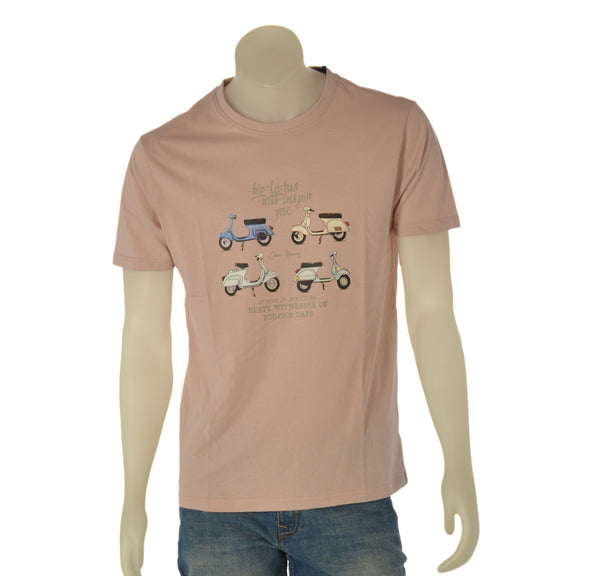 T-SHIRT UMO COVERI PARICOLLO MANICA CORTA  COTONE STAMPA ART. TJ4451