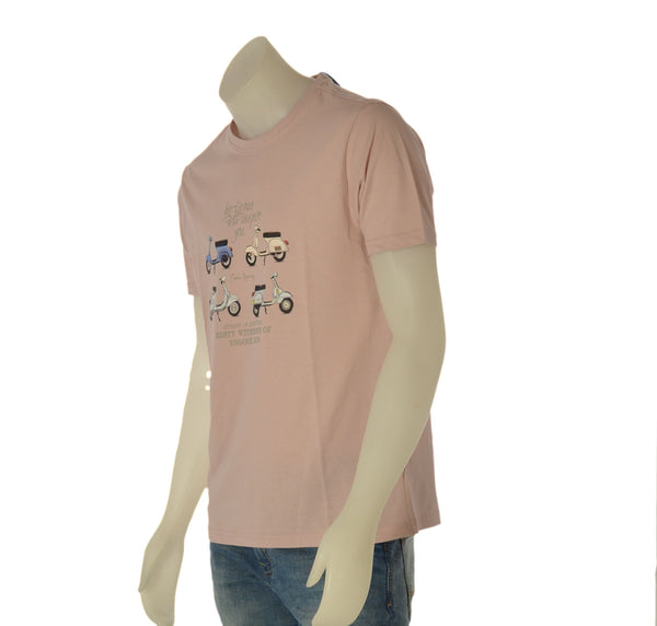 T-SHIRT UMO COVERI PARICOLLO MANICA CORTA  COTONE STAMPA ART. TJ4451