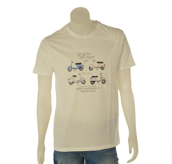 T-SHIRT UMO COVERI PARICOLLO MANICA CORTA  COTONE STAMPA ART. TJ4451