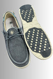 SCARPE UOMO LUMBERJECK MOCASSINO CASUAL TESSUTO JEANS STRINGHE SUOLA FLESSIBILE CONFORT TRASPEIRANTE ART SMG9312