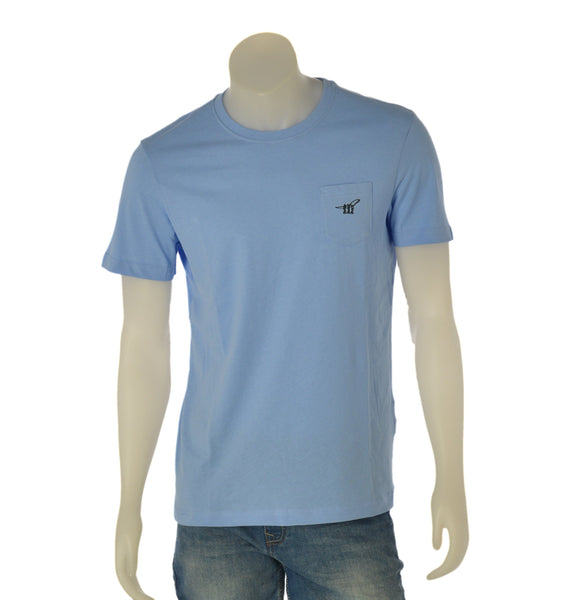 T-SHIRT UOMO HENRY COTONS COTONE TASCHINO PARICOLLO LOGO ART. TS616038