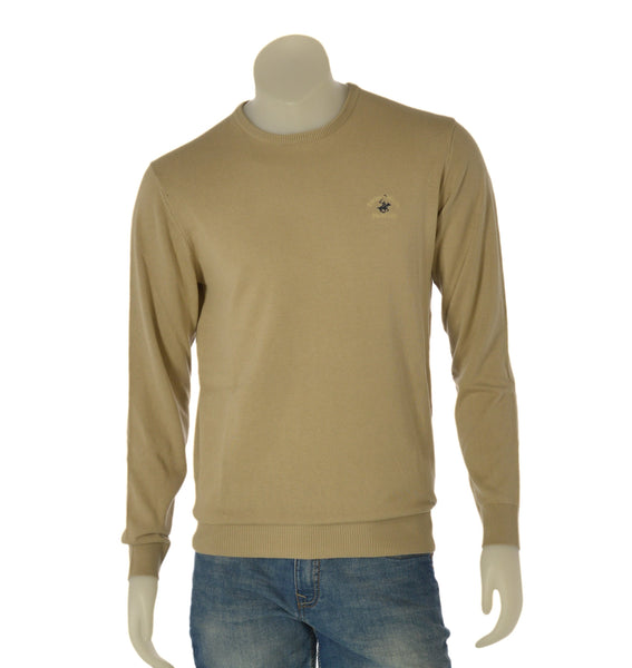 MAGLIONE UOMO BEVERLY HILLS POLO CLUB PARICOLLO POLSINI COTONE LOGO ART. M43440