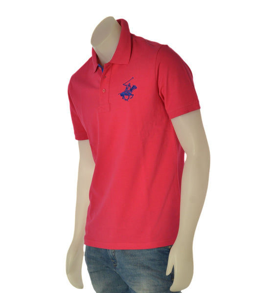 POLO UOMO BEVERLY HILLS POLO CLUB MANICA CORTA PIQUET COTONE LOGO SPACCHETTI ART. P424112