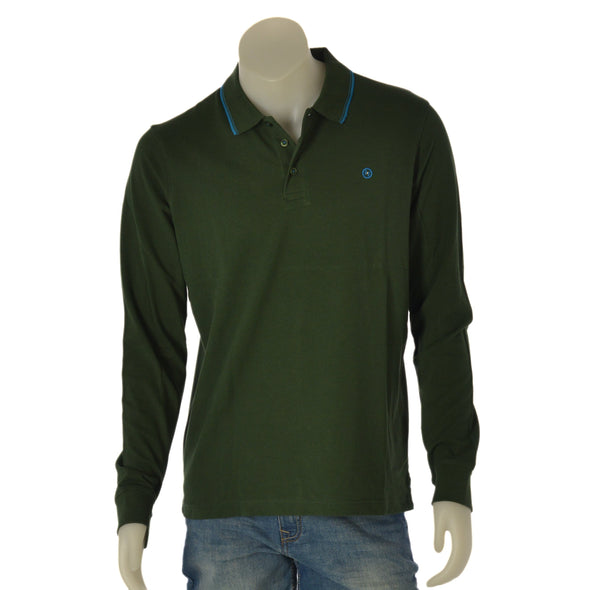 POLO UOMO P. CLUB MANICA LUNGA POLSINI SPACCHETTI PIQUET COTONE ART. P22512