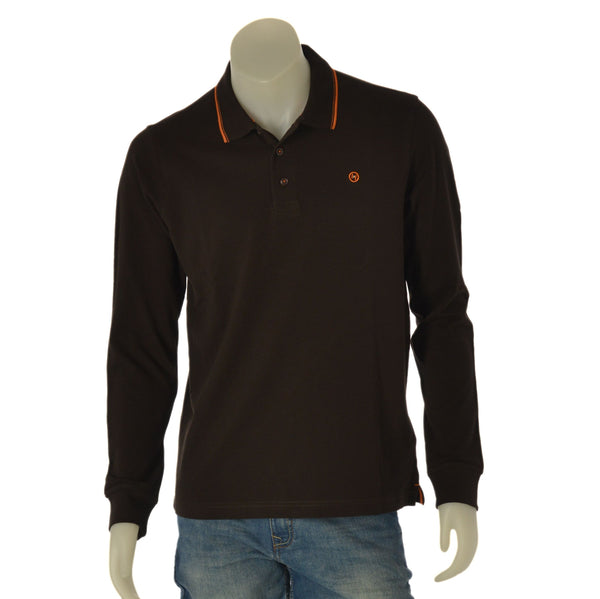 POLO UOMO P. CLUB MANICA LUNGA POLSINI SPACCHETTI PIQUET COTONE ART. P22512