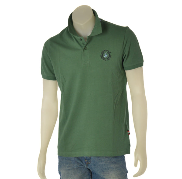 POLO UOMO BEVERLY HILLS POLO CLUB MANICA CORTA LOGO SPACHHETTI PIQUET COTONE ART. P426171