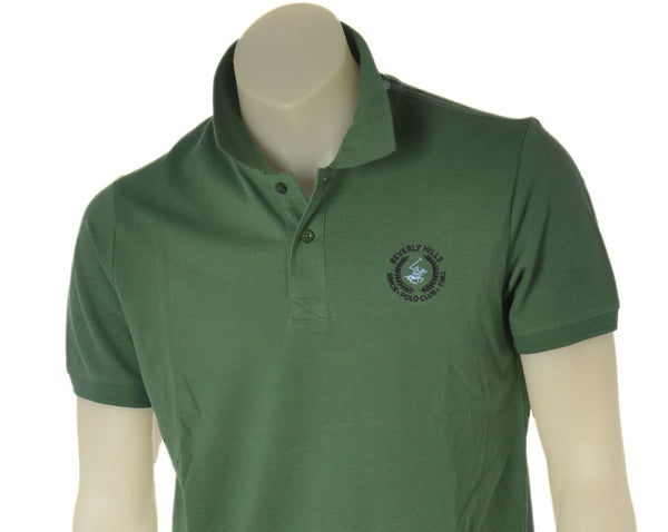 POLO UOMO BEVERLY HILLS POLO CLUB MANICA CORTA LOGO SPACHHETTI PIQUET COTONE ART. P426171
