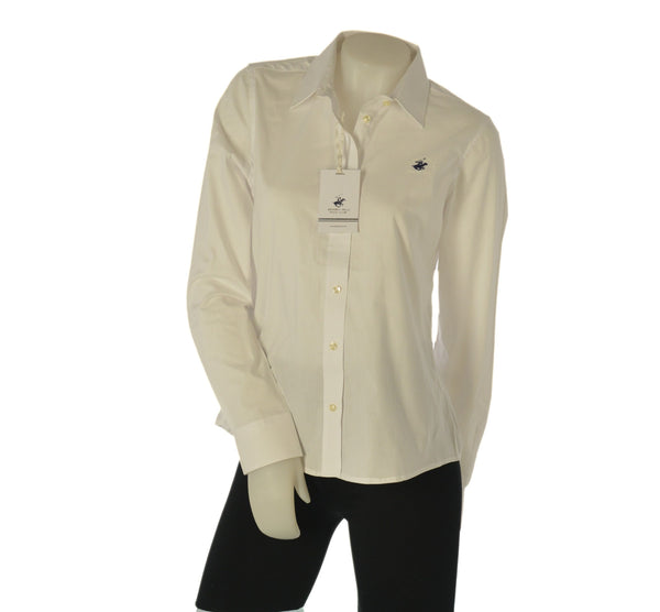 CAMICIA DONNA BEVERLY HILLS POLO CLUB MANICA LUNGA LOGO COTONE ART. C506600