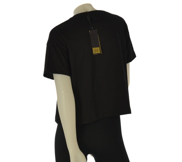 T-SHIRT DONNA GRIFFAI MANICA CORTA RICAMO FIORE COTONE ART. 6515