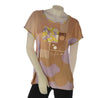 T-SHIRT DONNA JENNIFER CLOSE MANICA CORTA STAMPA STRASS ART. 1409