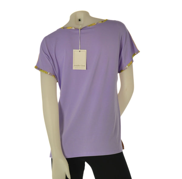 T-SHIRT DONNA JENNIFER CLOSE MANICA CORTA STAMPA STRASS ART. 1409