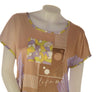 T-SHIRT DONNA JENNIFER CLOSE MANICA CORTA STAMPA STRASS ART. 1409