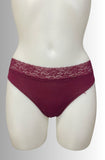 SLIP DONNA COTONE ELASTICIZZATO BORDO PIZZO CUCITURE PIATTE ART 19530
