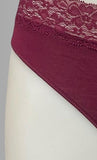 SLIP DONNA COTONE ELASTICIZZATO BORDO PIZZO CUCITURE PIATTE ART 19530