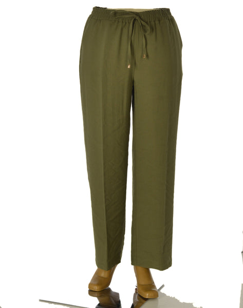 PANTALONI DONNA ELISA CASTELLI TAGLIE OVER ELASTICO COULISSE TASCHE ART. 1891
