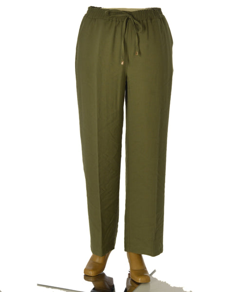 PANTALONI DONNA ELISA CASTELLI TAGLIE OVER ELASTICO COULISSE TASCHE ART. 1891