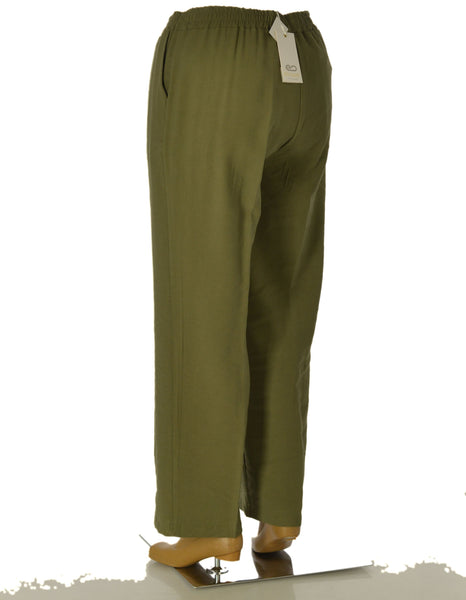 PANTALONI DONNA ELISA CASTELLI TAGLIE OVER ELASTICO COULISSE TASCHE ART. 1891