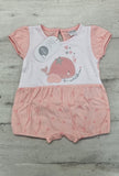 PAGLIACCETTO TUTINA NEONATO PURO COTONE AUTOMATICI PESCE MAECA ELLAPI ART. BG3857