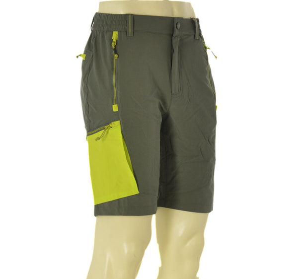 BERMUDA OUTDOOR UOMO BRUGI ELASTICO BOTTONE CERNIERA MULTI TASCHE TECNICO ART. NA4R T04H 4C
