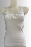 CANOTTA TRE VI COTONE SPALLA PIZZO ART 5322MIMI