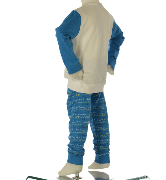 PIGIAMA BAMBINO ELLEPI COTONE JERSEY FANTASIA STAMPA MANICA LUNGA ART. BI4410