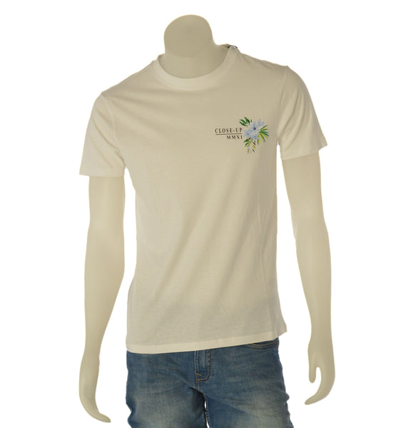 T-SHIRT UOMO  CLOSE UP PARICOLLO MANICA CORTA STAMPA COTONE ART. CLT285