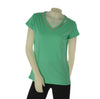 T-SHIRT DONNA CUORE A CUORE SCOLLO A V MANICA CORTA COTONE STAMPA ART. WJ0588