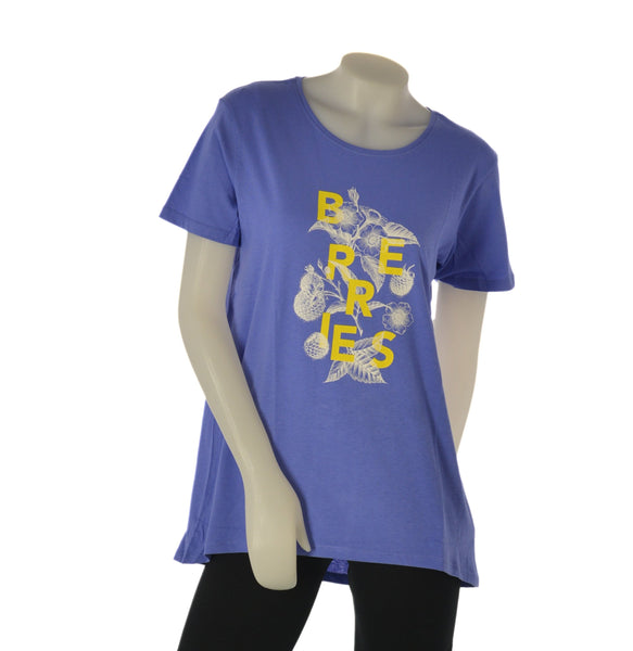 T-SHIRT DONNA CUORE A CUORE STAMPA MANICA CORTA PARICOLLO AMPIA COTONE ART. WJ0568