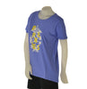 T-SHIRT DONNA CUORE A CUORE STAMPA MANICA CORTA PARICOLLO AMPIA COTONE ART. WJ0568