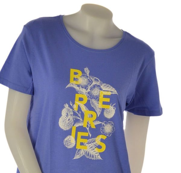 T-SHIRT DONNA CUORE A CUORE STAMPA MANICA CORTA PARICOLLO AMPIA COTONE ART. WJ0568