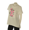 T-SHIRT DONNA CUORE A CUORE STAMPA MANICA CORTA PARICOLLO AMPIA COTONE ART. WJ0568