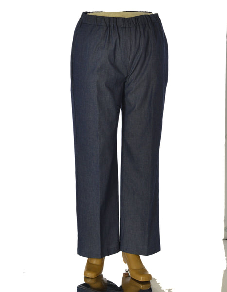 PANTALONE DONNA ELISA CASTELLI  TAGLIE OVER ELASTICO TASCHE COTONE ART. 1874