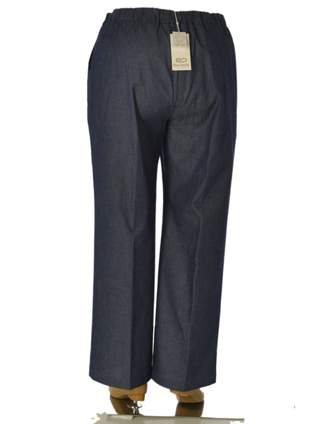 PANTALONE DONNA ELISA CASTELLI  TAGLIE OVER ELASTICO TASCHE COTONE ART. 1874