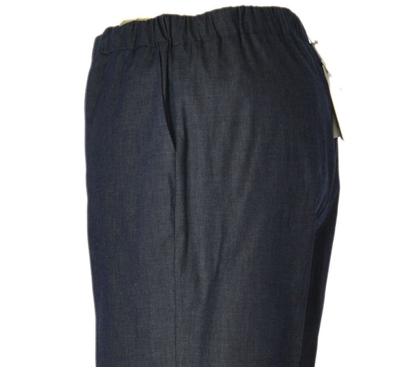 PANTALONE DONNA ELISA CASTELLI  TAGLIE OVER ELASTICO TASCHE COTONE ART. 1874