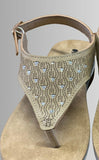 SANDALO INFRADITO INBLU DECORAZIONI STRASS CINTURINO CON FIBBIA ART FT000022