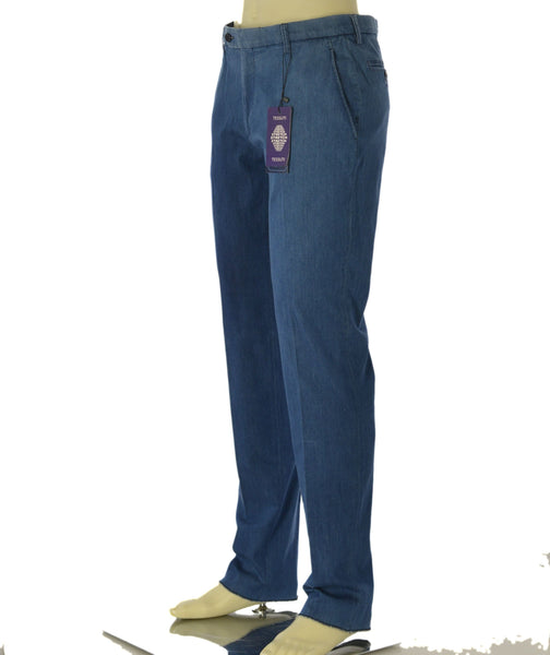 JEANS PANTALONE UOMO A&P BIANCHI TASCHE PRANCESE ELASTICIZZATO ART. 00502