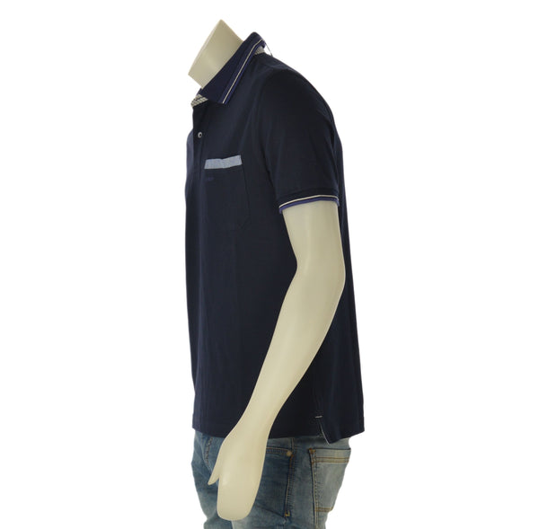 POLO UOMO RE DEL MARE MANICA CORTA PIQUET COTONE SPACCHETTI TASCHNO ART. 94.5317