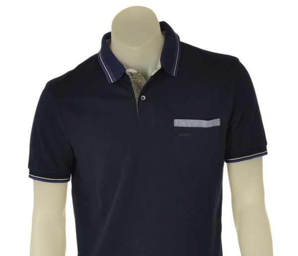 POLO UOMO RE DEL MARE MANICA CORTA PIQUET COTONE SPACCHETTI TASCHNO ART. 94.5317