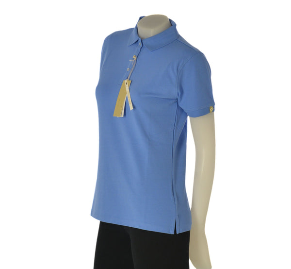 POLO DONNA VIRGINIA BLU MANICA CORTA PIQUET ELASTICIZZATO ART. CROWN-06