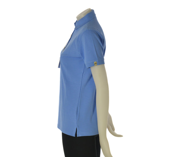 POLO DONNA VIRGINIA BLU MANICA CORTA PIQUET ELASTICIZZATO ART. CROWN-06