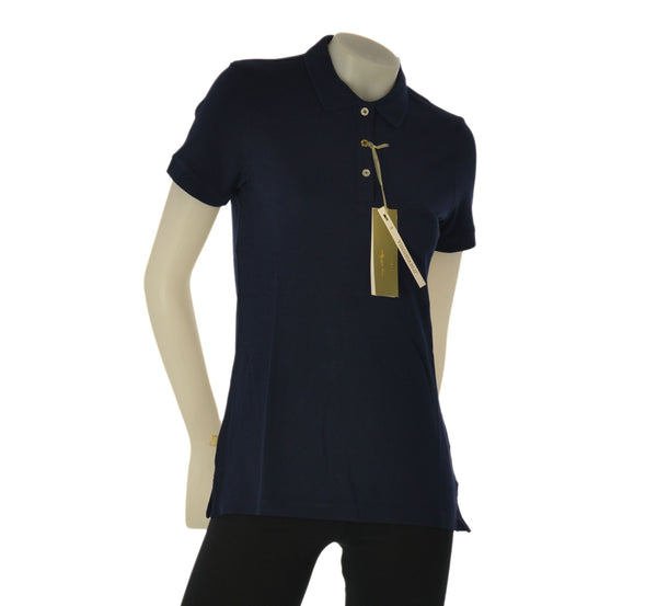 POLO DONNA VIRGINIA BLU MANICA CORTA PIQUET ELASTICIZZATO ART. CROWN-06
