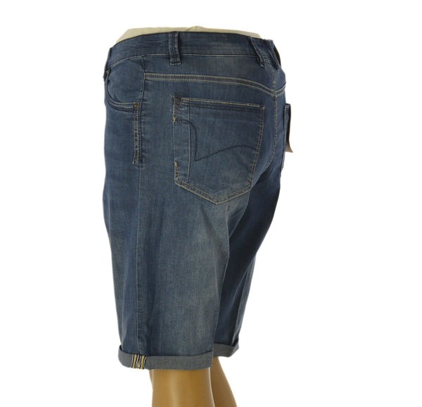 BERMUDA JEANS UOMO SEA BARRIER CINQUE TASCHE ELASTICIZZATO BOTTONE CERNIERA ART. RIPUARI-89