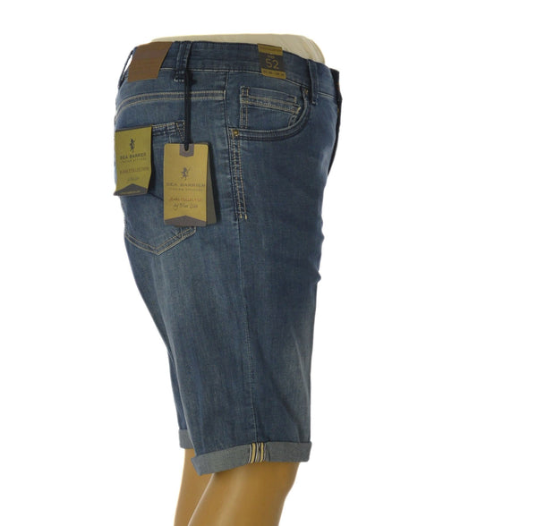 BERMUDA JEANS UOMO SEA BARRIER CINQUE TASCHE ELASTICIZZATO BOTTONE CERNIERA ART. RIPUARI-89