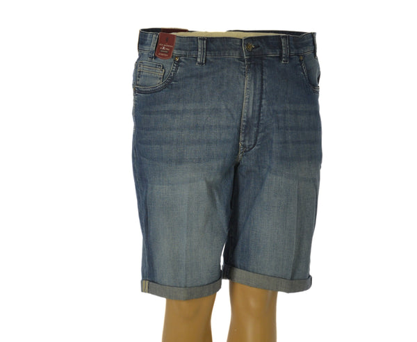 BERMUDA JEANS UOMO TAGLIE OVER CINQUE TASCHE ELASTICIZZATO ART. CONF-RIPUARI-89