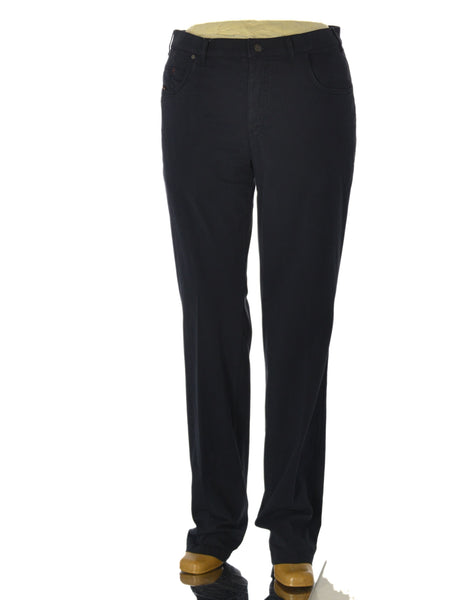 PANTALONI UOMO LUIGI MORINI COTONE ELASTICIZZATO TASCHE BOTTONE ZIP ART. 4344 TREVISO