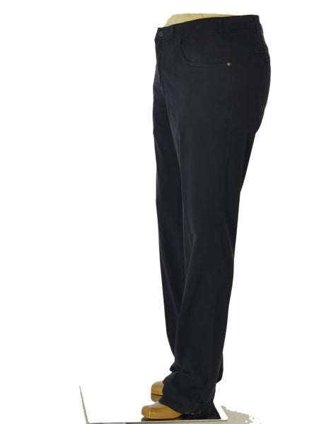 PANTALONI UOMO LUIGI MORINI COTONE ELASTICIZZATO TASCHE BOTTONE ZIP ART. 4344 TREVISO