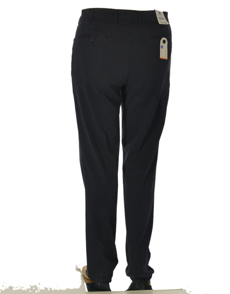 PANTALONI UOMO LUIGI MORINI COTONE ELASTICIZZATO TASCHE BOTTONE ZIP ART. 4344 TREVISO
