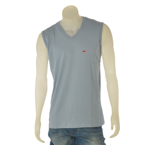 T-SHIRT UOMO HENRY BARROWS SCOLLO V SMANICATA COTONE ART. TS0086