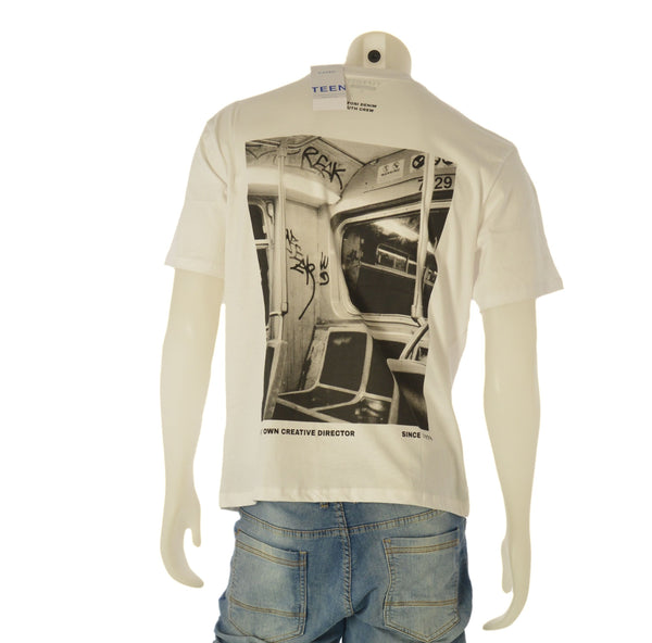 T-SHIRT UOMO TIFFOSI GIROCOLLO MANICA CORTA STAMPA COTONE ART. 10056125