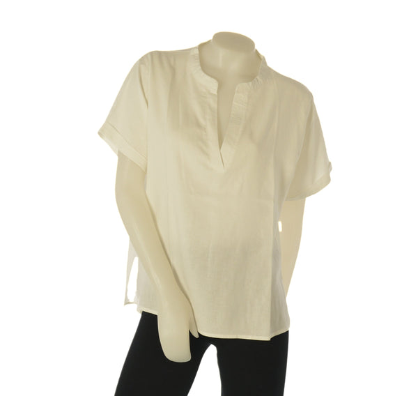 BLUSA DONNA LOSAN MANICA CORTA COLLO COREANA SPACCHI ART. LWMAP0103-25004